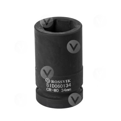 SID060134 Головка торцевая ударная, глубокая ROSSVIK, 1