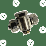 Фитинг двойной (на цилиндр зажима 526U) 6000010 HINGE TEE Ф6 R1/8